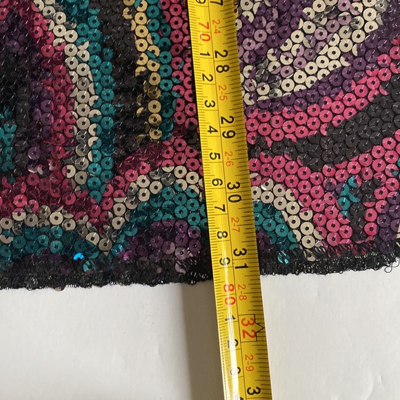 Intimately Free People Women's Multicolored Sequin Printed Chemise Medium - Picture 10 of 11